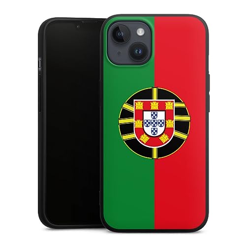 Coque silicone iPhone 14 Plus souple antichoc DeinDesign motif drapeau Portugal antidérapante