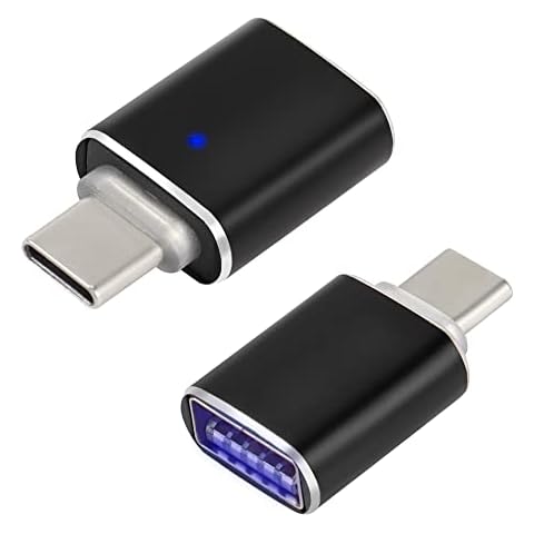 Adaptador USB C OTG QIANRENYANG con luz LED Cover