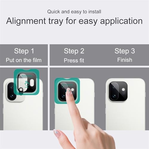 Image of 4youquality Back Camera Lens Protector Compatible with OnePlus 15T (1 Pack) | 9H Tempered Glass Camera Guard | Military-Grade Protection | Ultra Clear HD | Bubble-Free Easy Installation | Case Friendly Design