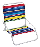 RIO Beach Wave 1-Position Beach Folding Sand Chair - Pop Stripes