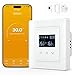 MIUCDA Smart WLAN Thermostat 55x55mm, Wasser Fussbodenheizung Raumthermostat Digital Heizungsthermostat Kompatibel mit Alexa, Google Home