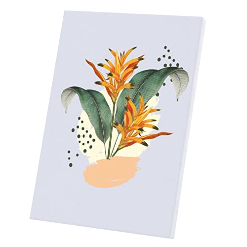 Tableau Heliconia toile imprimée jungle exotique 30x42 cm