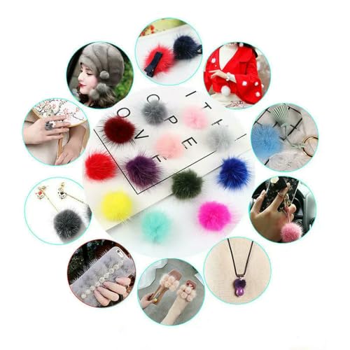 Pompons pour la fabrication de bijoux et customisation de sacs - 7
