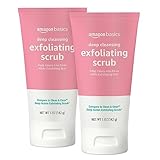 Amazon Basics Deep Cleansing Exfoliating Scrub, Deep Cleans Into Pores While Exfoliating Skin, 5 oz, Pack of 2