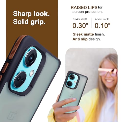 Image of A rtistque Frosted Ultra Matte Back Cover Case for OnePlus Nord CE 3 5G | Smooth Sides with Grip | Shockproof TPU Protective Design | Raised Camera Edges |OnePlus Nord CE 3 5G Back Cover - Brown