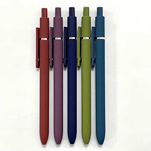 sencoo 5 pack bolígrafos gel azul 0.5 mm punta fina retráctiles miniatura 4