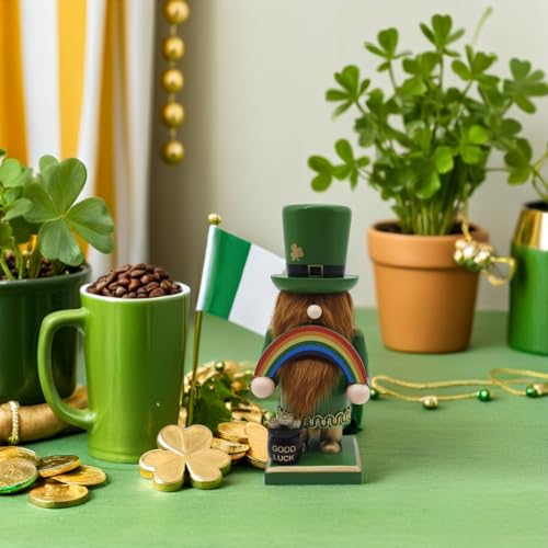 Casse-noisette Soldat trèfle en bois pour la Saint-Patrick - 6