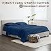 Femini Fashion My Egyptian Giza Cotton Sheets King Size, 16 Inches Extra Deep Pocket, 100% Giza Long-Staple Giza Cotton Bedsheet Soft Breathable Sheets - Mediterranean Blue