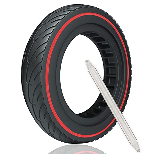 OUXI Xiaomi M365 Roues de rechange solides de 8,5" pour trottinette électrique Xiaomi Mijia M365/M365 Pro en caoutchouc plein Pneus de scooter électrique très élastiques Style coloré (1 pièce) Cover