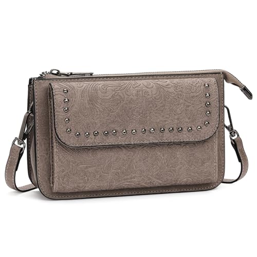 FALAN MULE Small Crossbody Bags for Women Vegan Leather Cell Phone Purse with Adjustable Strap