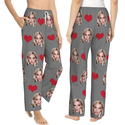 Personalized Pajamas Pants with Photo for Men Women, Custom Pajama Pants Anniversary, Mens Pajama Pants with Pockets3