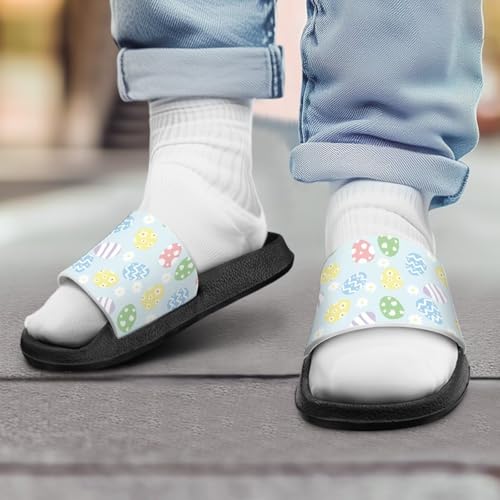 Image of Boy & Girls Slide Sandals Kids Shower Shoes Non Slip Summer Slippers Beach Sandals