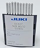 Juki Brand - Serger/Overlock Industrial Sewing Machine Ball Point Needles - Size (12) - (Tray of 10 Needles) Juki Genuine Part - for Professional Use.