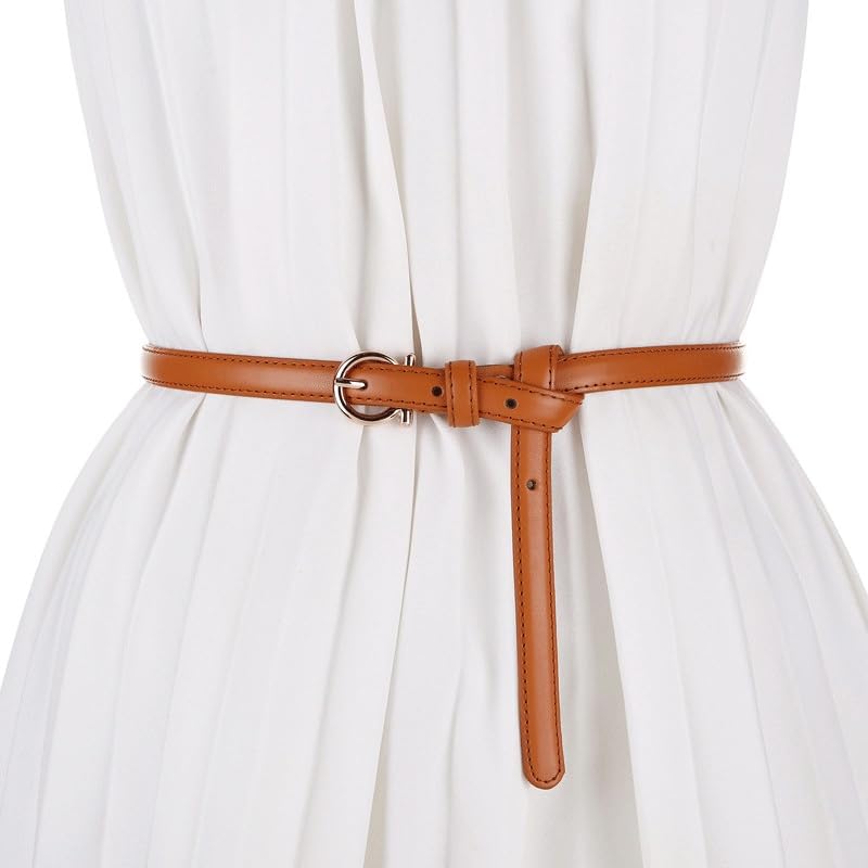 Sweater Belt Women's Versatile Version with Skirt Coat Cowhide Small Belt2