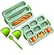 YXIAOO Backform Baguette Backblech Brötchen Brotbackformen Baguetteblech Backen von Baguettebrot Brot Langbrot Hot Dog mit 2 Isolationshandclip+Ölpinsel (Grün, Baguette)