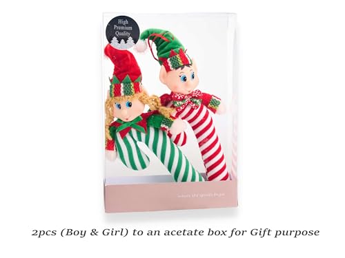12-in-Length-Elves-Boy-Girl-Plush-Sticks-Christmas-Tree-Hanging-Ornaments-Decor-Plush-Stuffed-Doll-for-Christmas-PartyFestive-DecorHome-DecorGift-Exchange-Set-of-2 12 in Length Elves Boy Girl Plush Sticks Christmas Tree Hanging Ornaments Decor Plush Stuffed Doll for Christmas PartyFestive DecorHome DecorGift Exchange Set of 2