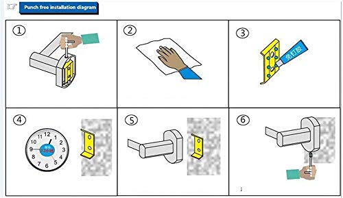 Toallero negro de aluminio de 40cm sin taladro para baño 8