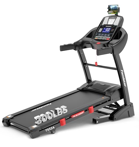 Image of Home Folding Treadmill, Treadmill with 15% Incline for Home, 4.5HP Running Machine, App Control, 64 Programs, Max 10MPH Speed, 300 lbs User Capacity