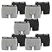 Produktbild PUMA 10 er Pack Boxer Boxershorts Men Herren Unterhose Pant Unterwäsche, Farbe:691 - Dark Grey Melange/Black, Bekleidungsgröße:XL