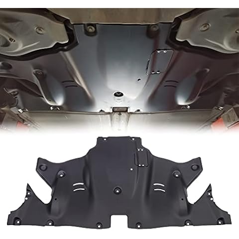 EZREXPM Rear Skid Plate Fits for Tesla Model 3 2017-2024 & Tesla Model Y 2020-2024 Guard Plate Under Engine Guard Cover Chassis Cover