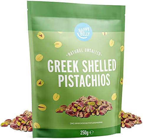 Amazon Brand - Happy Belly Greek Shelled Pistachios, 250g