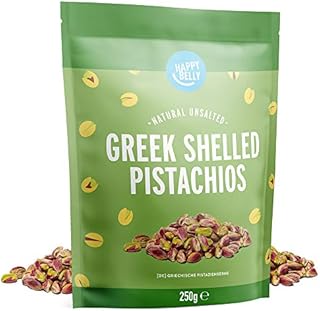 Amazon Brand - Happy Belly Greek Shelled Pistachios, 250g