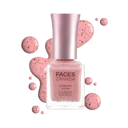 FACES CANADA Ultime Pro Splash Luxe Nail Enamel – Strawberry Oreo (L64), 12ml | Glossy Finish | Quick Drying | Long Lasting | High Shine | Chip Defiant | Even-Finish | Vegan | Non-Toxic | Ethanol-Free