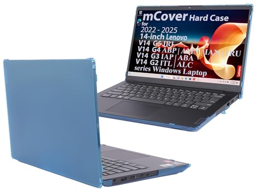 mCover Case ONLY Compatible for 2021-2025 14" Lenovo V14 G2 / G3 / G4 / G5 Series Windows Notebook PC(with 180° Hinge,NOT Fitting Any Other Lenovo Models)- Aqua by mCover - Used condition - US$19.91