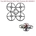 Happymodel Mobula8 85mm Wheelbase Drone Frame Accessories, 2PCS Black Micro FPV Whoop Frame for 2 inch Props 702/703/802/1002/1102/1103 Brushless Motors 1-2S Carbon Fiber Racing Quadcopter Frames