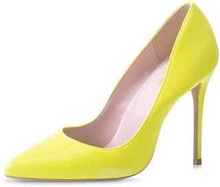 neon yellow pumps