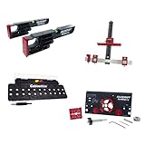 Milescraft 7300 Cabinet Kit – Cabinet Hardware Jig, Shelf Pin Jig, Hinge Jig and Drawer Slide Jig. Cabinet Handles, Drilling Jig, Euro Concealed Hinge Jig, Drawer Installation Jig – Ultimate Bundle