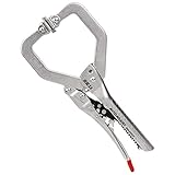 SK11(エスケー11) オートアジャストC型ロッキングプライヤー 最大口開き50mm ふところ深さ57mm 全長228mm パット付き SRA-225CP