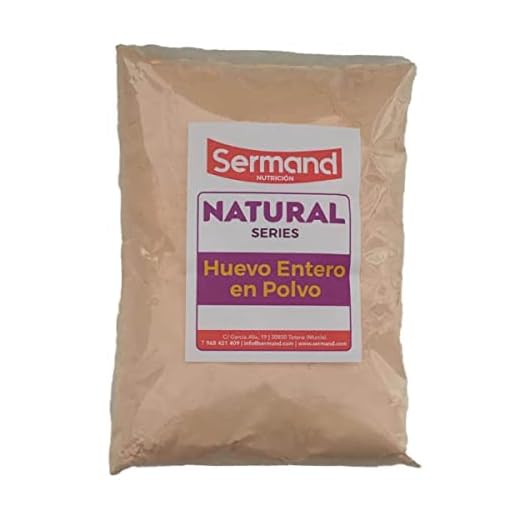 Huevo en polvo. Bolsa de vacío de 1 Kg.