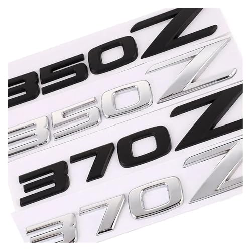 3D Metal Car Stickers Rear Emblem Badge Sticker Decals For 350Z 370Z Z3 Z34 Car Styling Auto Accessories Easy to install(Black 350Z) - Image 4