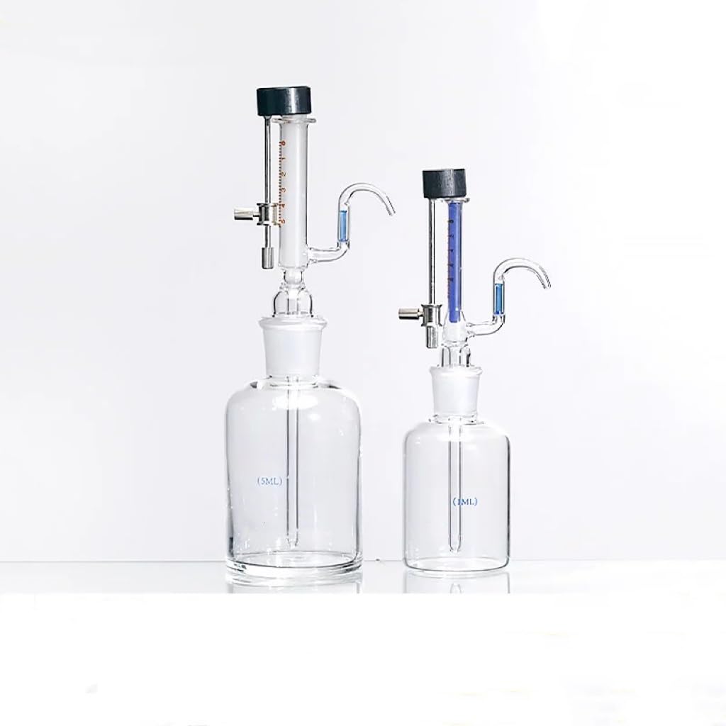 Micro Adjustable Liquid Dispenser - 1/5ml Glass Dosing Device for Precise Lab Measurements(5ml 250ml)