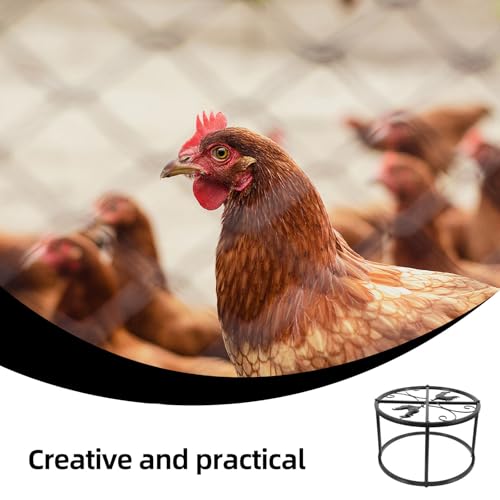 Support mangeoire poulet métallique rond hautement résistant