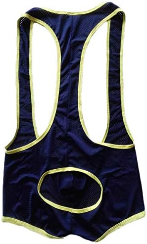 Men's Tank Top One Piece Wrestling Singlet Bodysuit Jumpsuit Leotard Mini Boxer Briefs Underwear