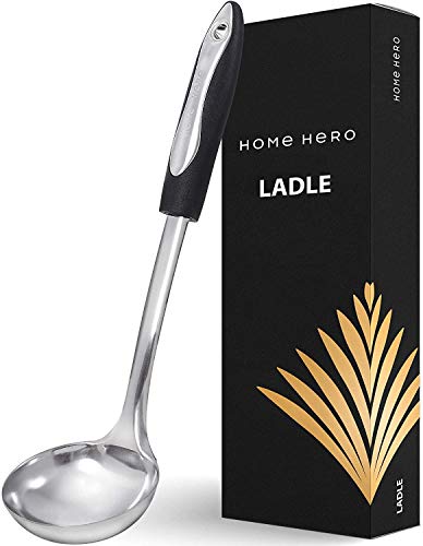 Soup Ladle Spoon - Soup Ladles Stainless Steel Ladle - Gravy Ladle Large