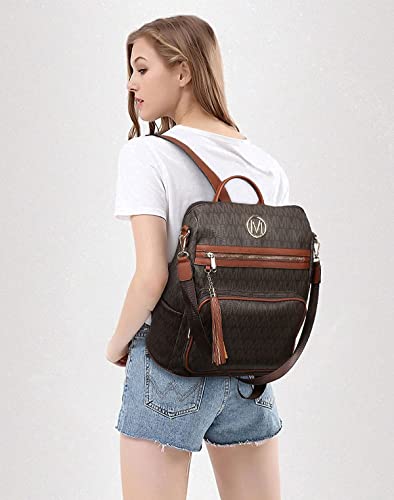 Mkp Women Fashion Backpack Purse Pu Leather Convertible Ladies Rucksack Travel Shoulder Bags Handbag With Wristlet #TOP1
