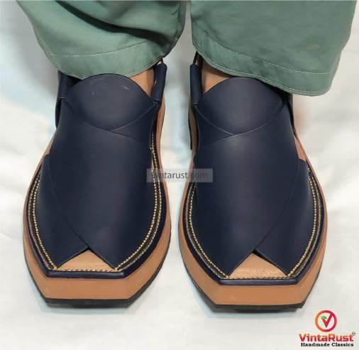 Handmade Peshawari Chappal, Kaptaan Chappal, Premium Quality Leather Sandals, Comfortable Gents Footwear4