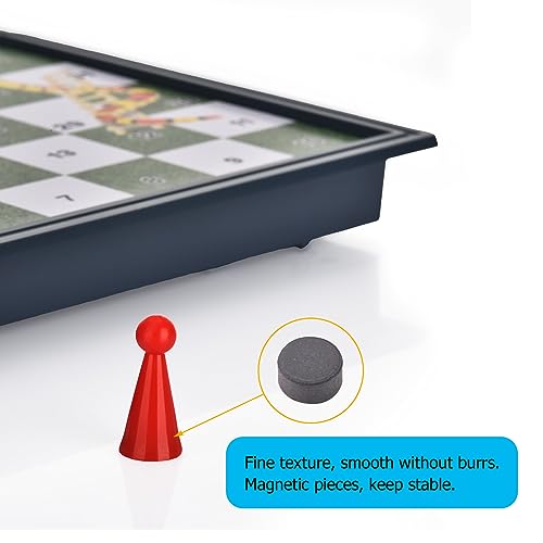Magnetic Snakes and Ladders juego de mesa magnético miniatura 4