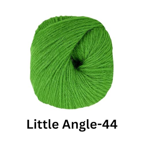 Image of VCR 4 Ply Bright Green Little Angle Yarn, 25 Grams, 92 Meters Length, 100% Acrylic Soft Baby Knitting Yarn for Crochet, Newborn Sweaters, Soft Baby Socks, Mittens and Leggings, Pack of 1