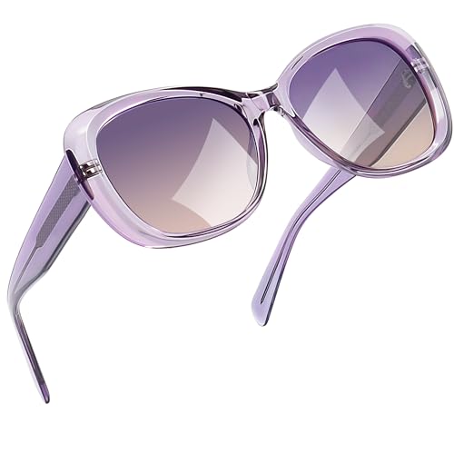 Joopin Oversized Acetate Sunglasses Polarized UV Protection Trendy Butterfly Shades for Women Ladies Sun Glasses