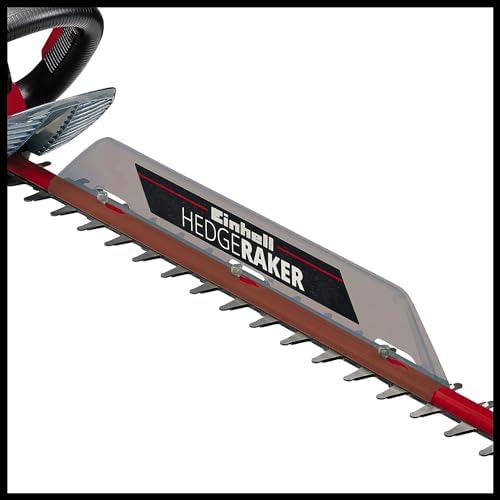 Bild 3 - Einhell Elektro-Heckenschere GE-EH 7067 (700 W, Messer aus lasergeschnittenem u. diamantgeschliffenem Stahl, Metallgetriebe, Stoßschutz, inkl. Köcher)