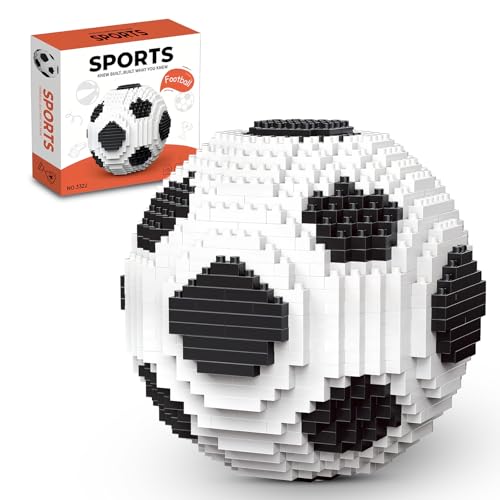 KIJULEI Soccer Ball Building Block Set, 850 pcs, STEM Toy