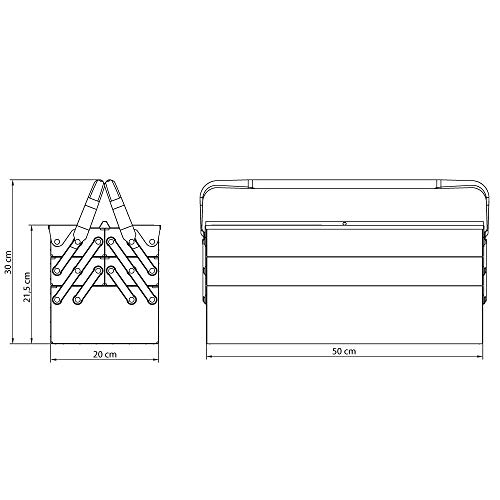 Caixa de Ferramentas Tramontina 43800945 5 gavetas