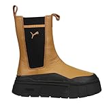 PUMA Womens Mayze Stack Round Toe Platform Chelsea Pull On Casual Boots Ankle Low Heel 1-2