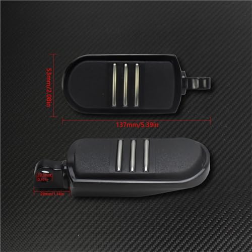 Repose-pieds de moto antidérapants pour sécuriser le passager sur Harley Dyna