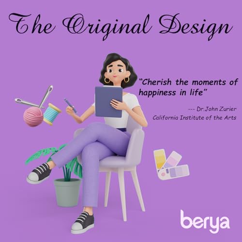 Image of BERYA Embroidery Kit for Beginners, Flowers and Leaves Embroidery Practice Kit, Hand Floral Embroidery Starter Kit for Adults with Video Step by Step Instructions, Hoops, Threads and Needles (BEF012)