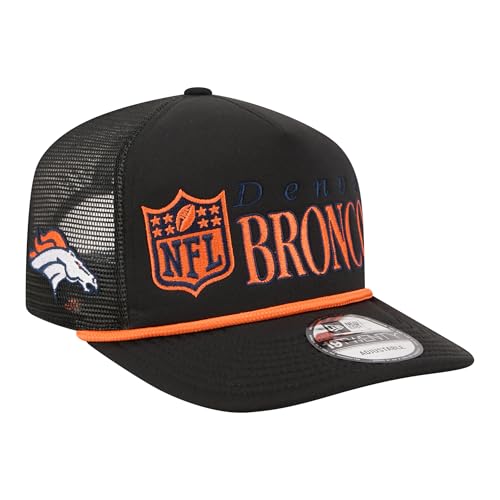 New Era Men's Black Denver Broncos Throwback Foam 19TWENTY Adjustable Hat